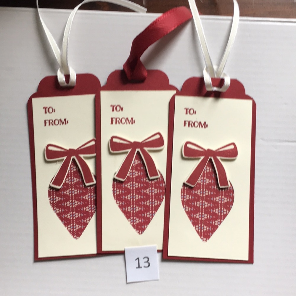 PICK 12 Fancy Christmas Tags FREE SHIPPING - Picture 14 of 15